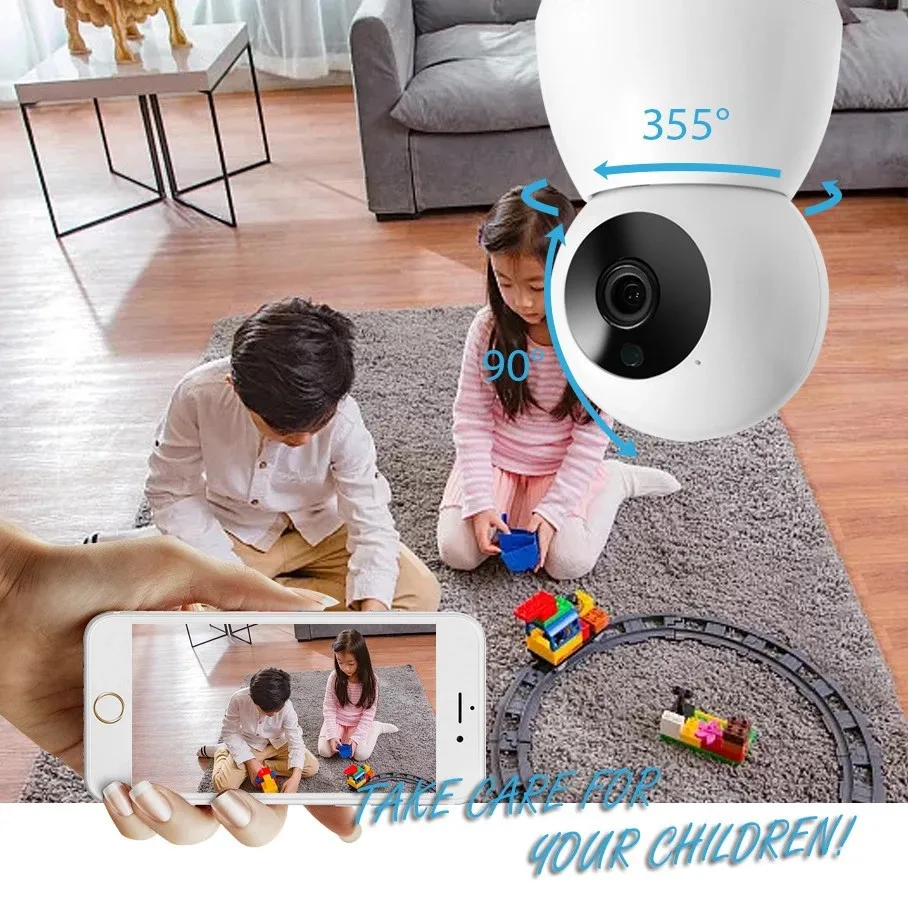 Tuya bezpečnostné Kamery Wifi IP Bezdrôtový Inteligentný Život Google Asistent Alexa 2MP 1080P PTZ pre Nočné Videnie Pre Zabezpečenie Inteligentného domu Obrázok 1
